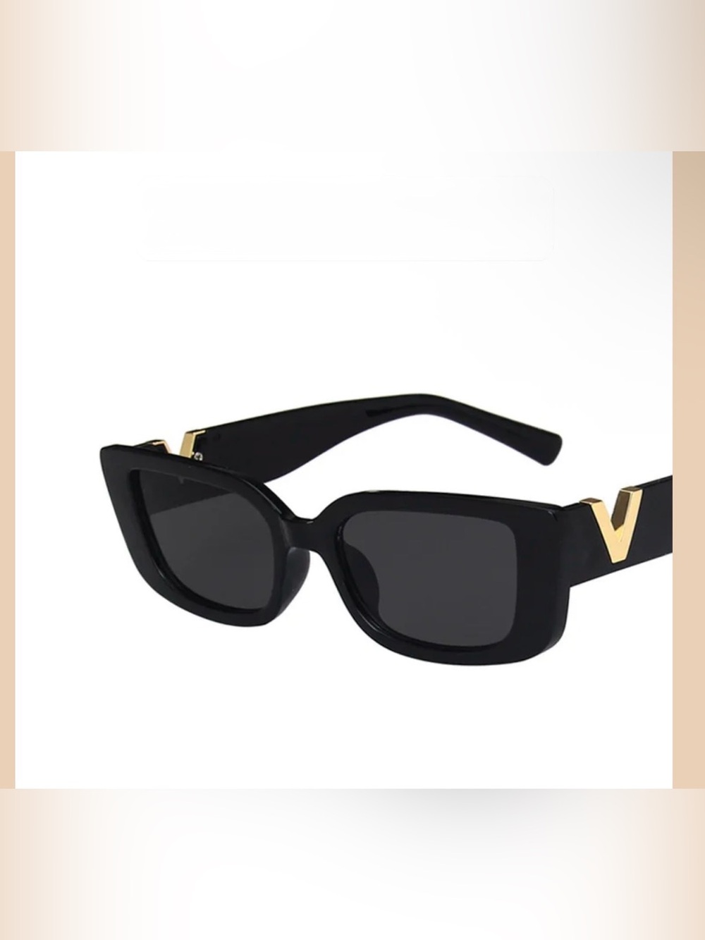 Black Retro Square Sunglasses - Women Accessories